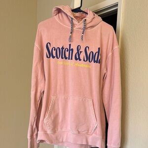Scotch & Soda Blush Pink Hoodie with Logo